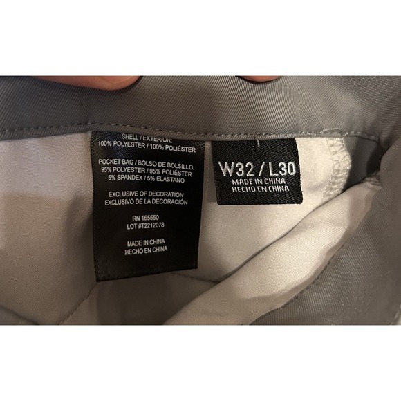 32 Degrees Cool Performance Pants Men Grey 32x30 Stretch Casual Flat Front NWOT - Picture 5 of 5